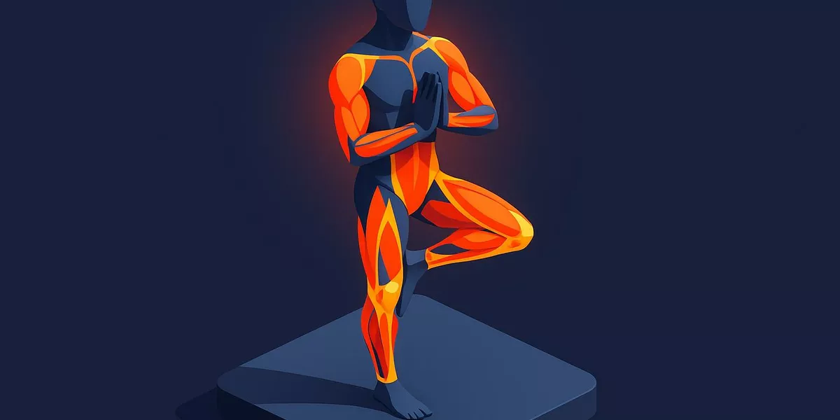 Aktives Dehnen - Fitness / Training - Illustration