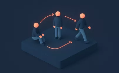 Grundpositionen - Technik im Aerobic - Illustration
