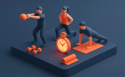 Motorische Grundeigenschaften - Fitness / Training - Illustration