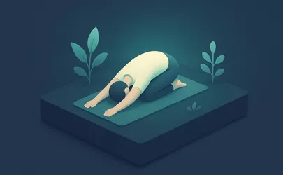 Passives Dehnen - Kategorie Fitness / Training - Illustration