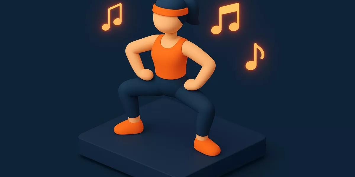 Pilet - Schritte & Bewegungen im Aerobic - Illustration