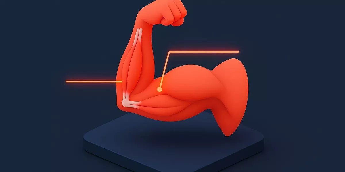 Biceps Brachi - Anatomie der Muskeln Illustration