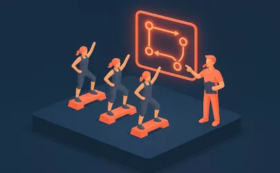 Didaktik - Methodik im Aerobic - Illustration