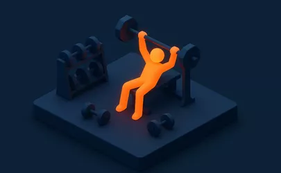 Krafttraining - Kategorie Fitness / Training - Illustration