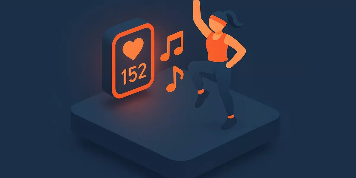 Kreuzphrasierung - Musiklehre im Aerobic - Illustration