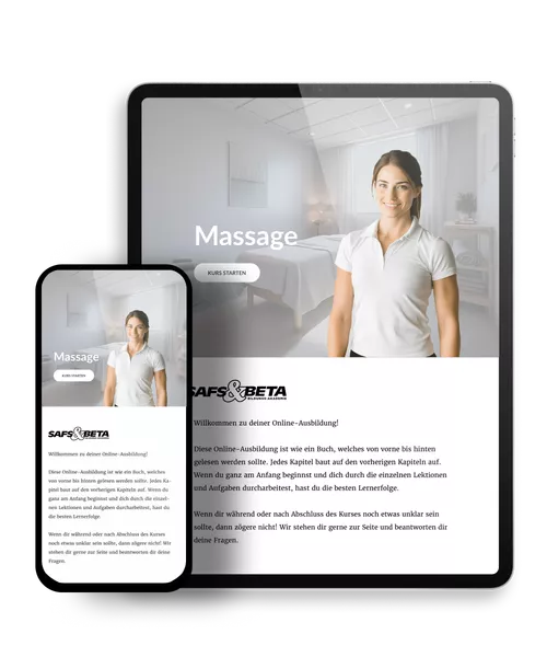 Massage Demozugang Mockup