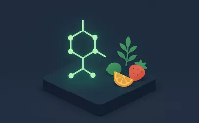 Monoterpene - Nährstoffe in der Ernährung - Illustration