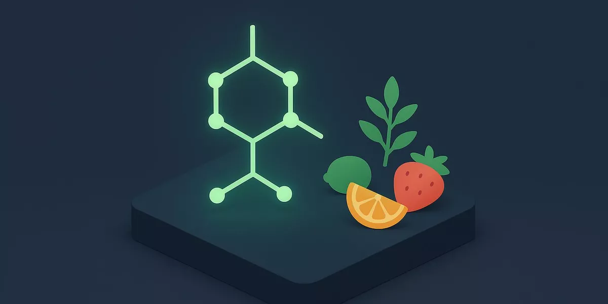 Monoterpene - Nährstoffe in der Ernährung - Illustration