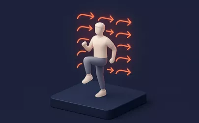 Repetition - Technik im Aerobic - Illustration