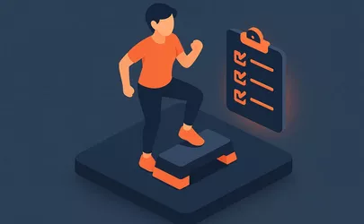 Sicherheit - Aerobic-Technik und Schutzmaßnahmen - Illustration