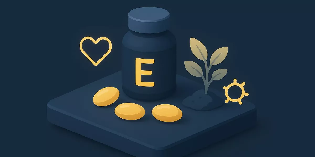 Vitamin E - Nährstoff in der Ernährung - Illustration