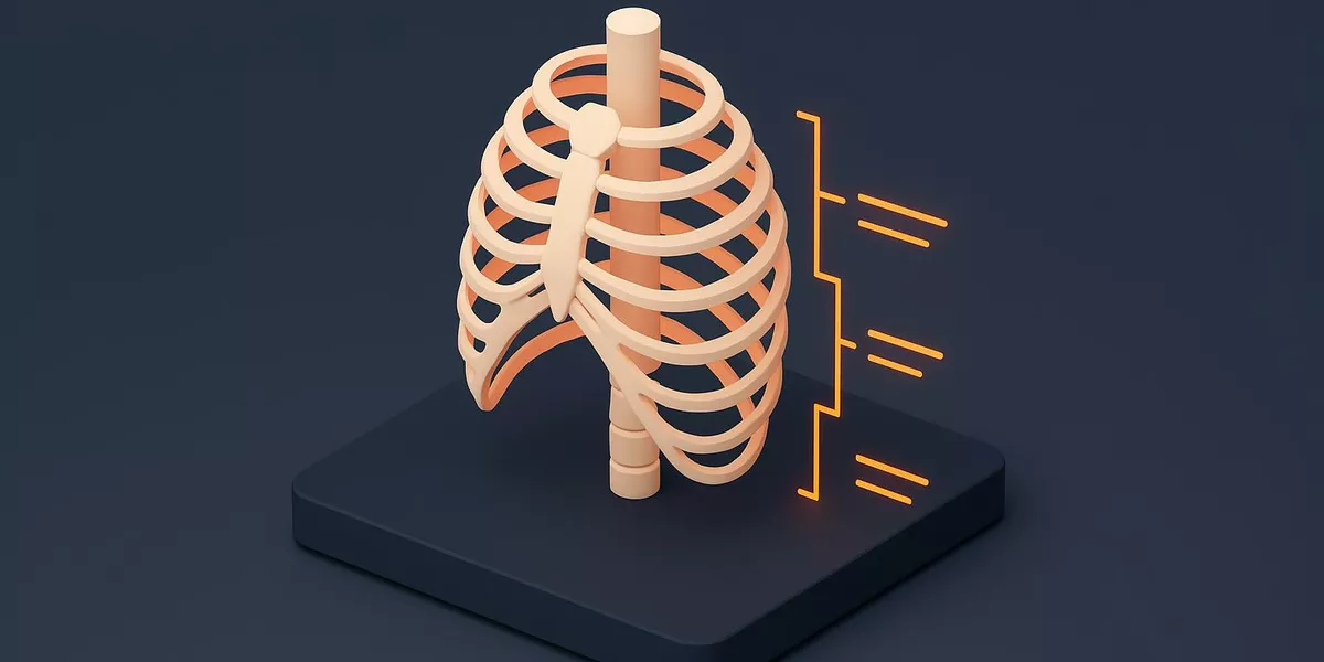 Costae - Anatomie des passiven Bewegungsapparats - Illustration