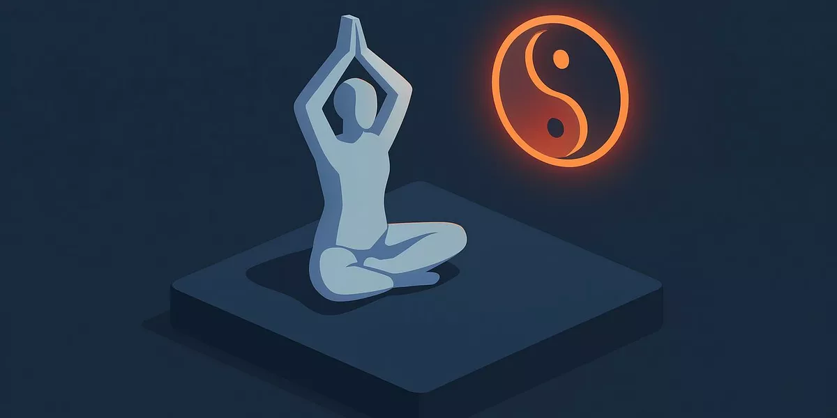 Hatha Yoga - Yoga-Art für Körper und Geist - Illustration