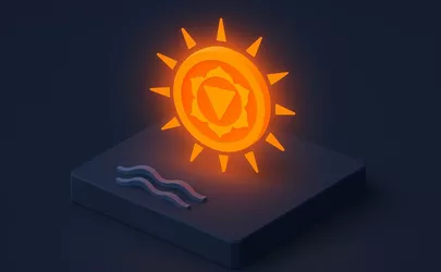 Svadhisthana Chakra - Sakralchakra im Yoga - Illustration