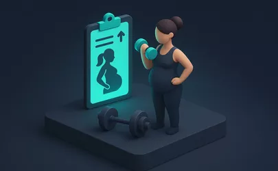 Training in der Schwangerschaft - Fitness-Lexikon Illustration