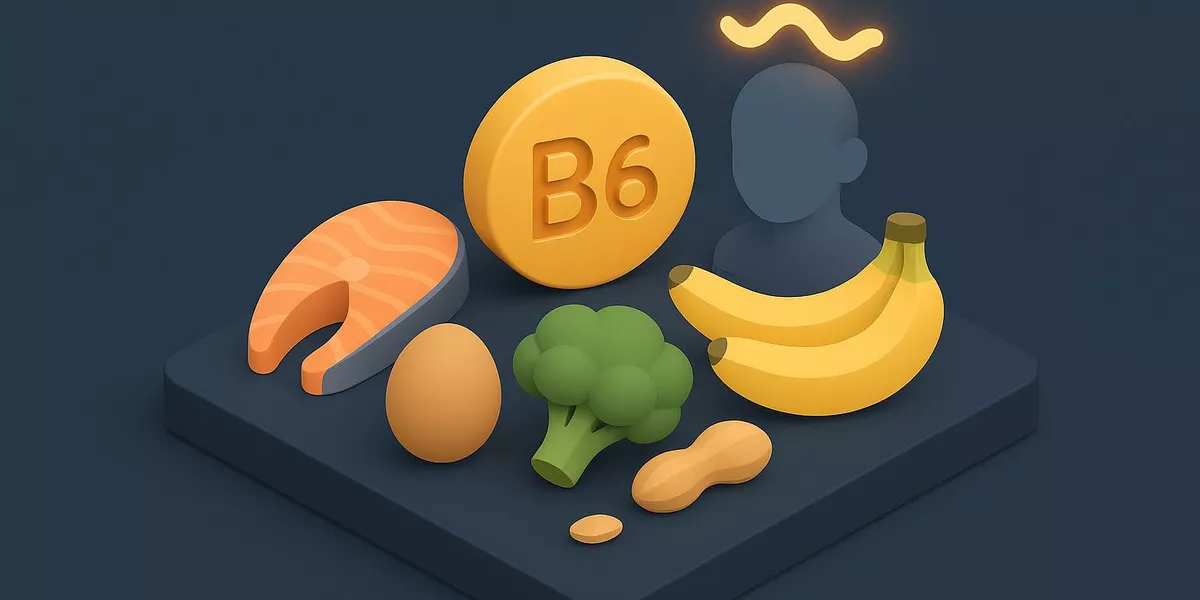 Vitamin B6 - Nährstoff in der Ernährung - Illustration