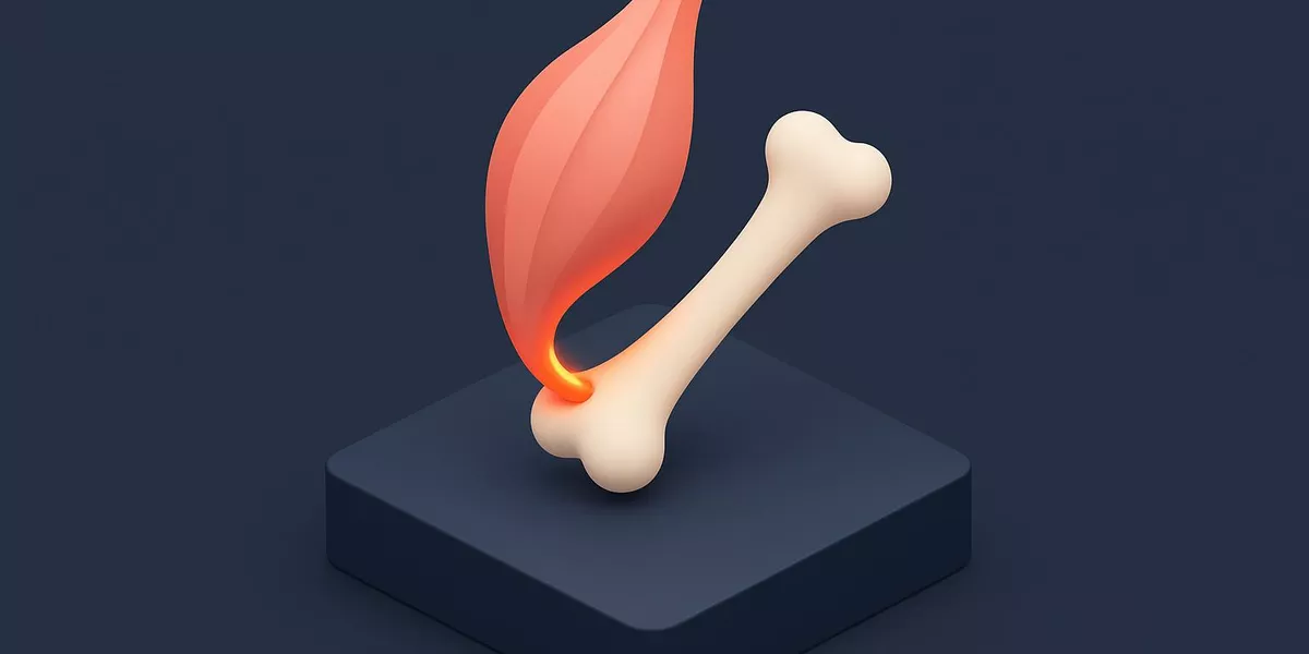 Ansatz - Anatomie der Muskeln - Illustration