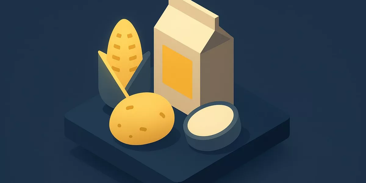 Fettersatzstoffe - Ernährung und Lebensmittel - Illustration