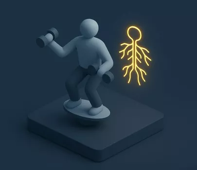 Koordinationsfähigkeit - Fitness / Training - Illustration
