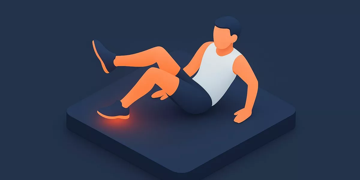 Kreuzschnitt - Schritte im Aerobic - Illustration