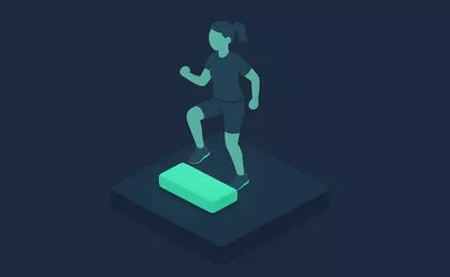 Low Impact - Gelenkschonende Aerobic-Technik - Illustration
