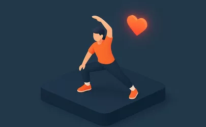 Pre Stretch - Technik im Aerobic - Illustration