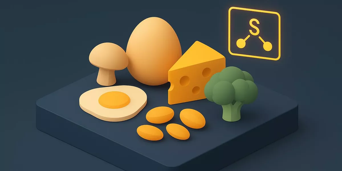 Schwefel - Nährstoff in der Ernährung - Illustration