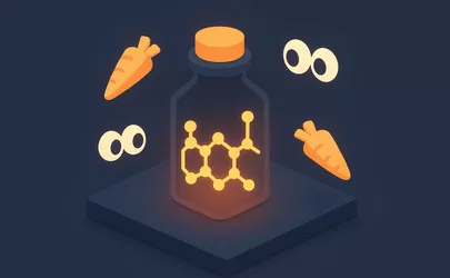 Vitamin A - Nährstoff in der Ernährung - Illustration