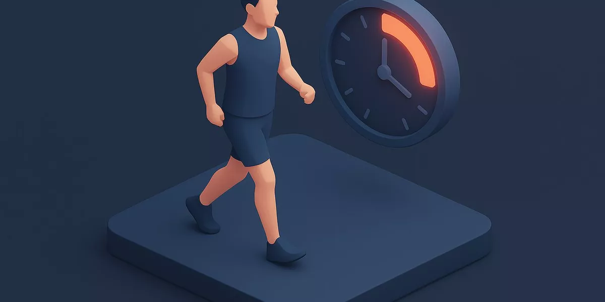 Aktive Erholungsphase - Fitness / Training - Illustration