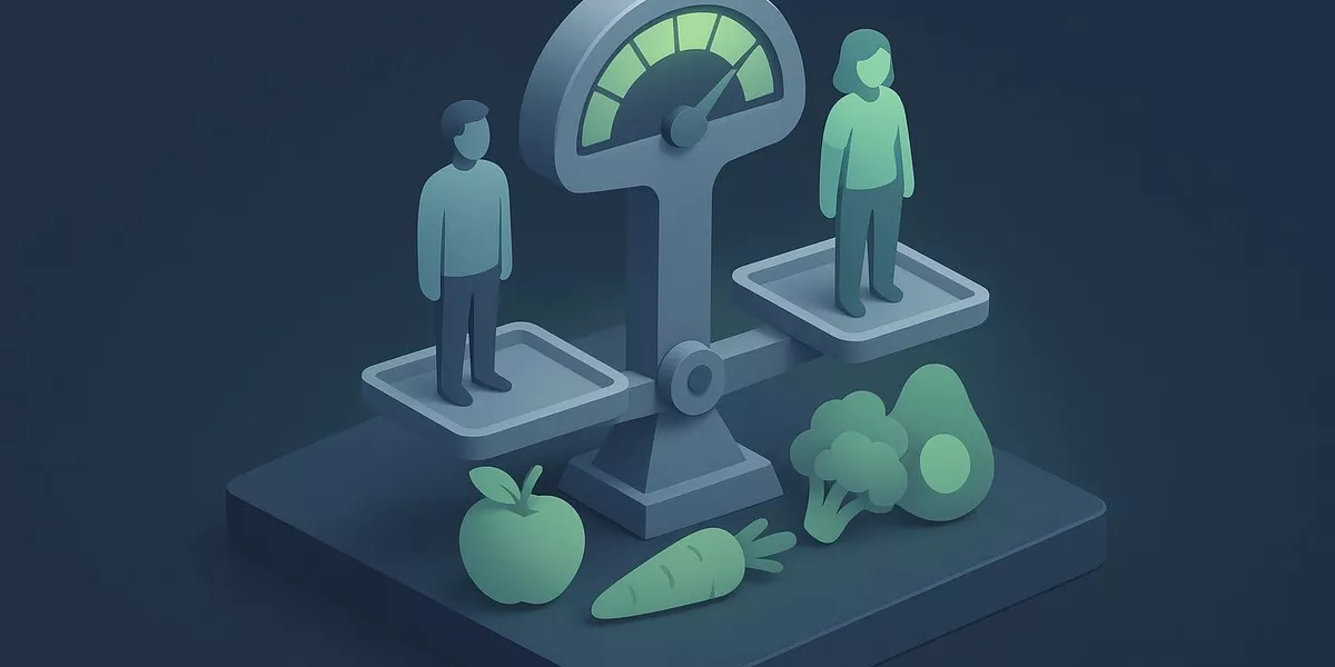 Body Mass Index - Ernährung und Körperwerte - Illustration