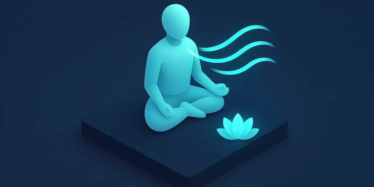 Pranayama - Atemkontrolle im Yoga - Illustration