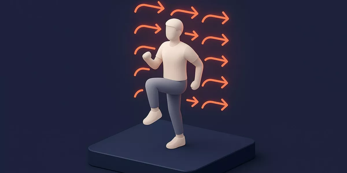 Repetition - Technik im Aerobic - Illustration