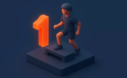 Vorgestellte Insertion - Technik im Aerobic - Illustration