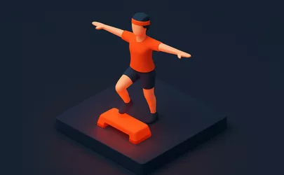Armtechnik - Technik im Aerobic - Illustration