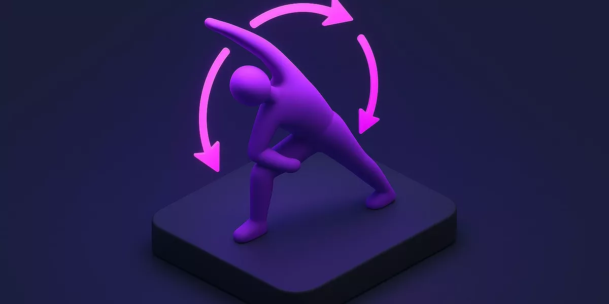 Posturale Kontrolle und Bewegungskontrolle - Fitness-Lexikon Illustration