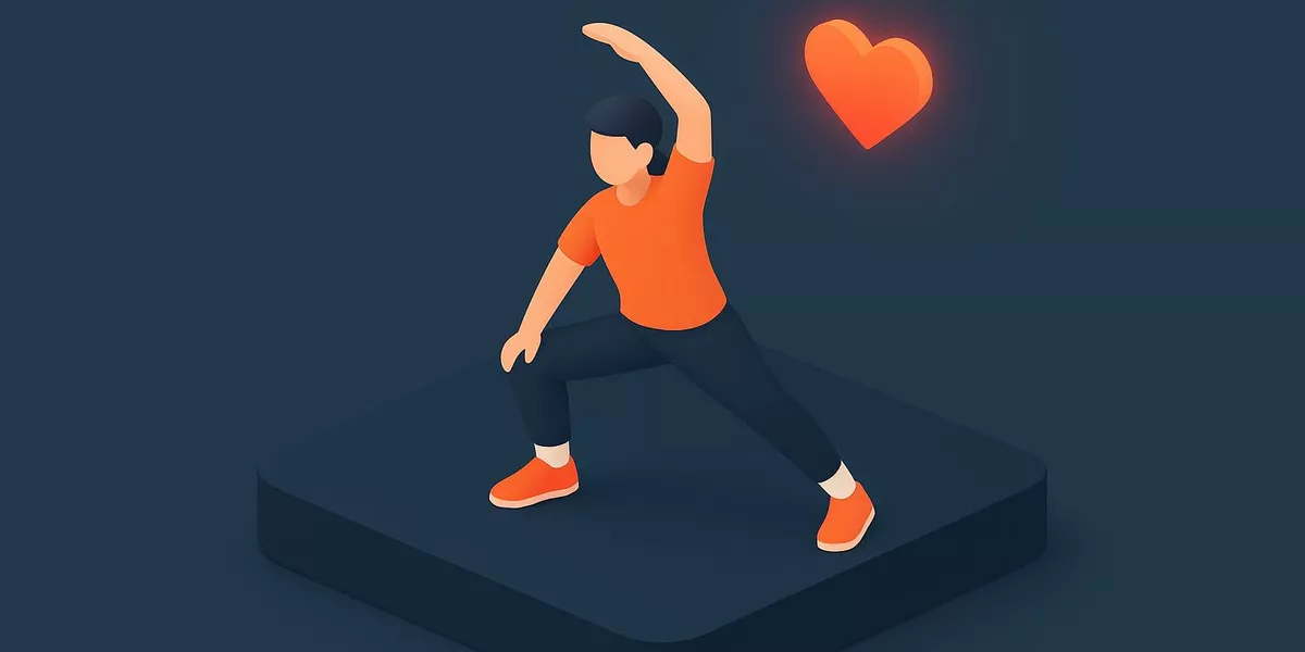 Pre Stretch - Technik im Aerobic - Illustration