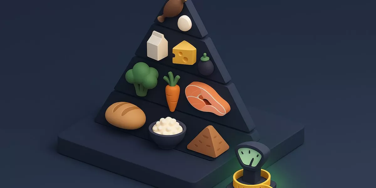 Diät - Ernährung und Gewichtsreduktion - Illustration