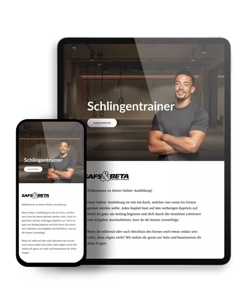 Schlingentrainer Demozugang Mockup