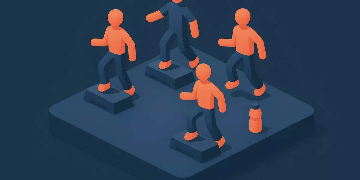 Standorte - Technik im Aerobic - Illustration