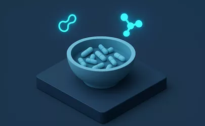 Synbiotika - Nährstoffe in der Ernährung - Illustration