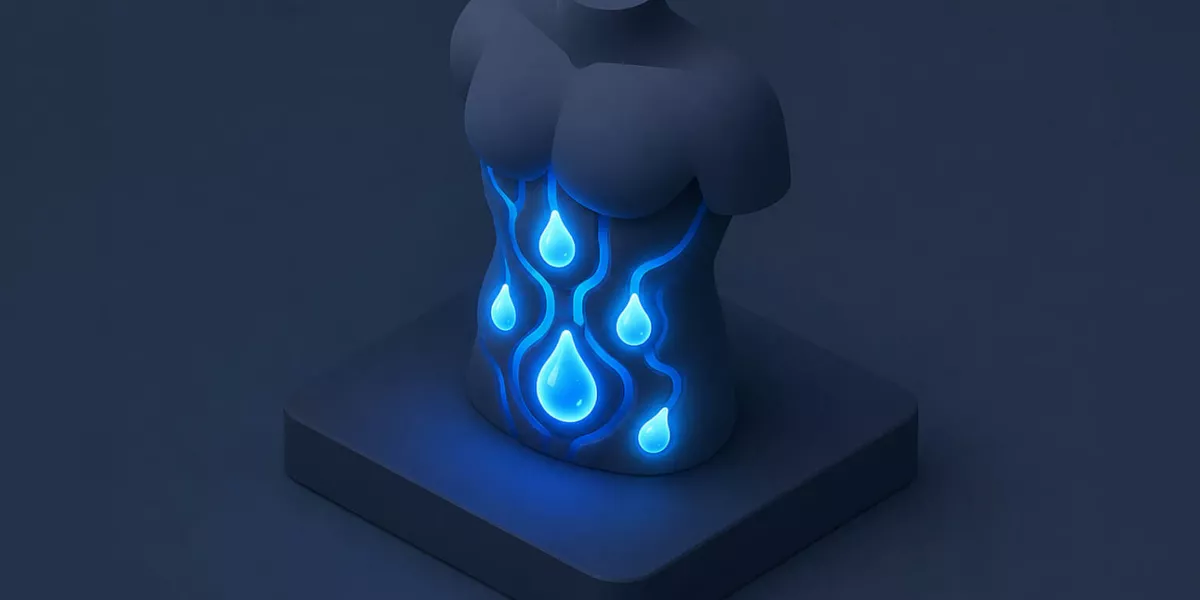 Wasserhaushalt im Körper - Illustration