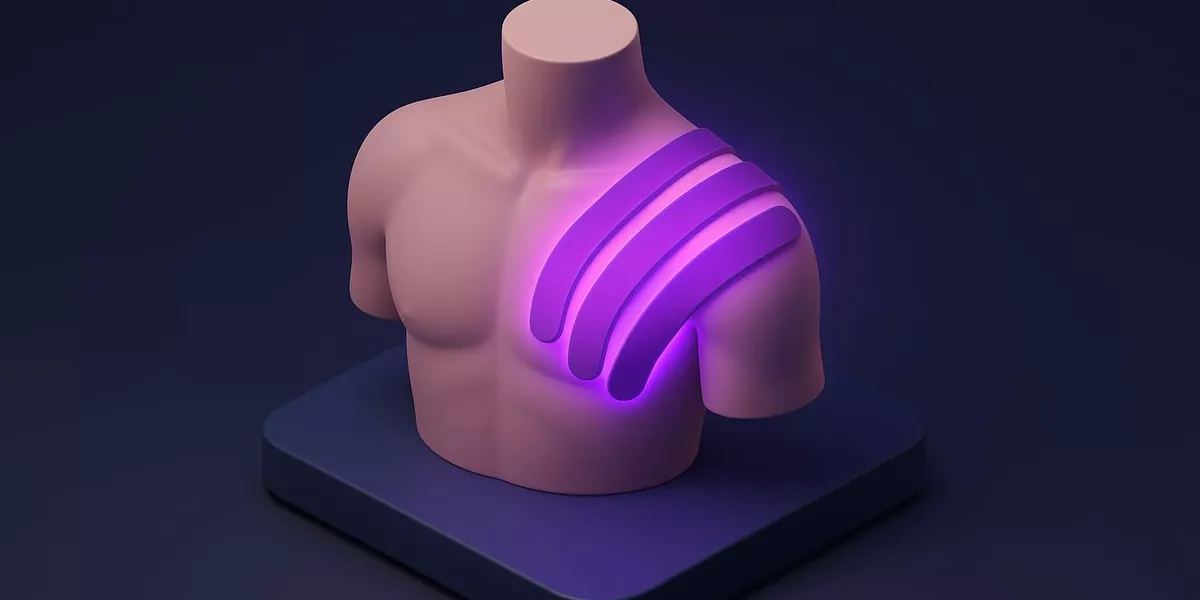 Faszien Taping: Wirkung, Anwendung & Hintergrundwissen - Fitness-Lexikon Illustration