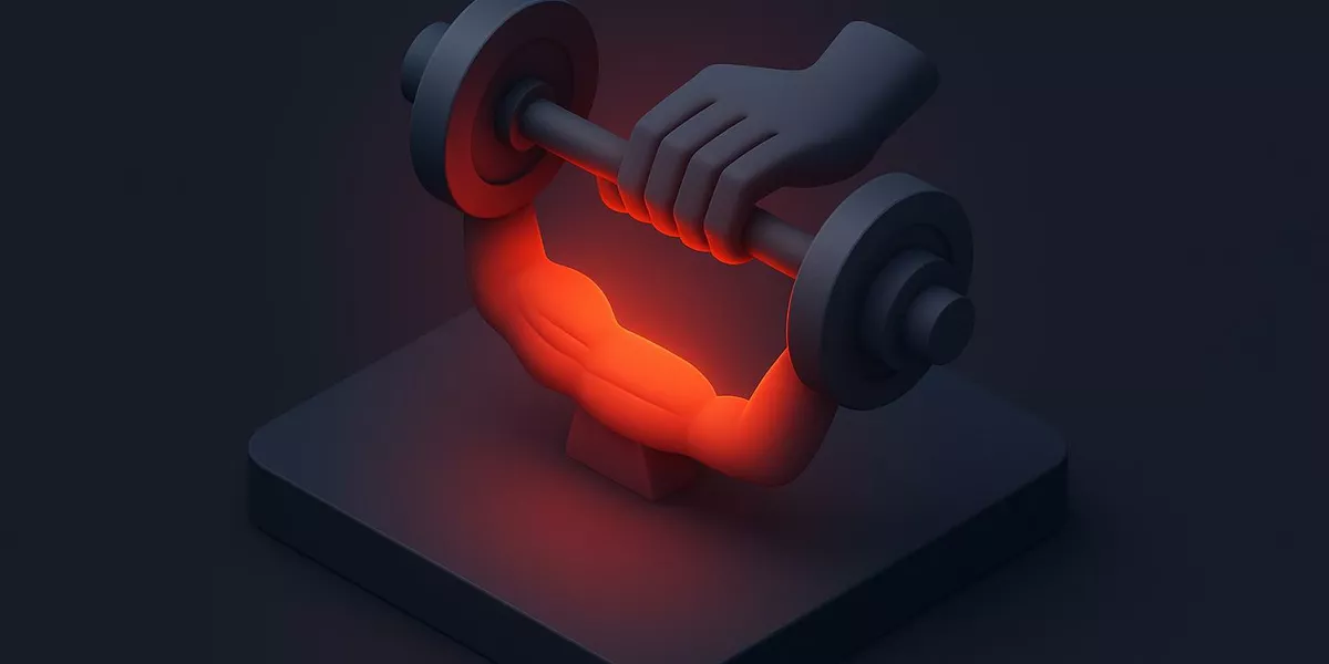 Forced Reps: Erzwungene Wiederholungen beim Krafttraining - Fitness-Lexikon Illustration