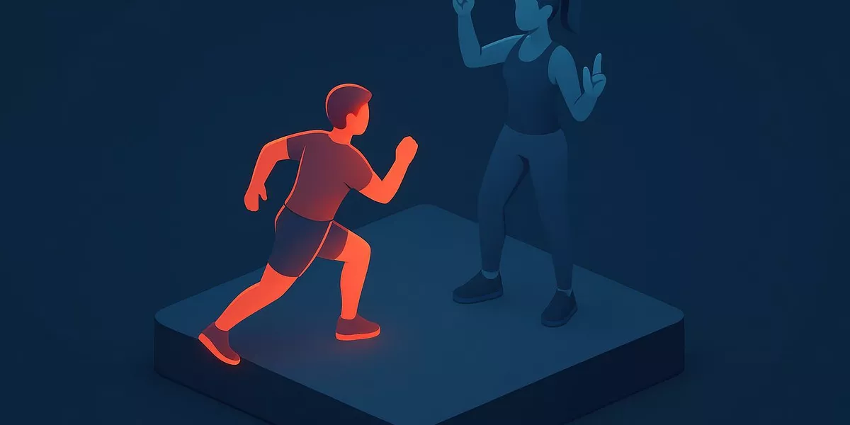 Handzeichen - Methodik im Aerobic - Illustration