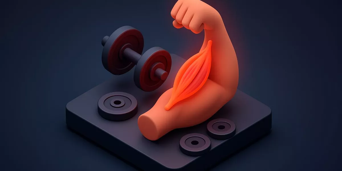 Muskel‑Dehnreflex: Funktionsweise und Bedeutung - Fitness-Lexikon Illustration