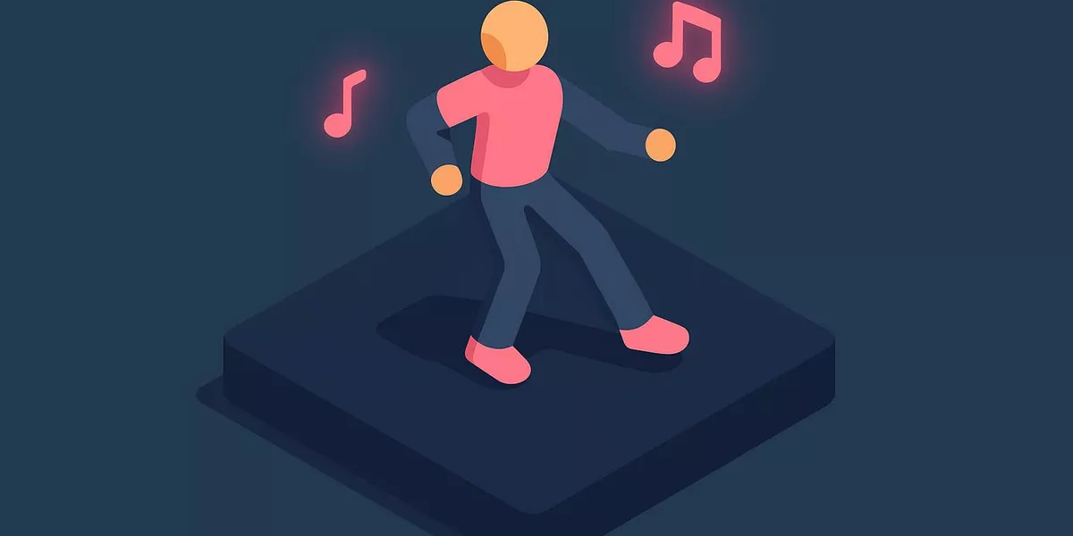 Pivot Turn - Schritte im Aerobic - Illustration