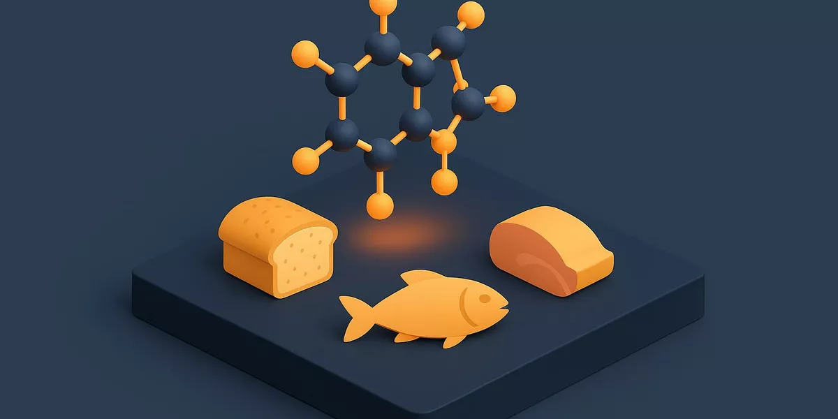 Vitamin B1 - Nährstoff in der Ernährung - Illustration