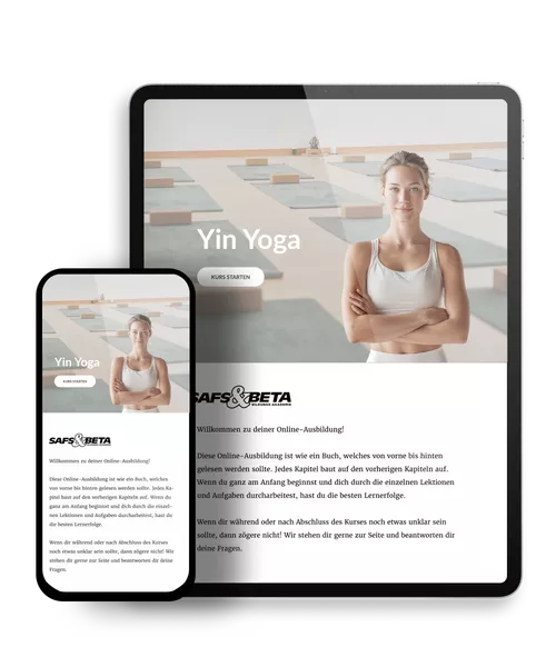 Yin Yoga Demozugang Mockup