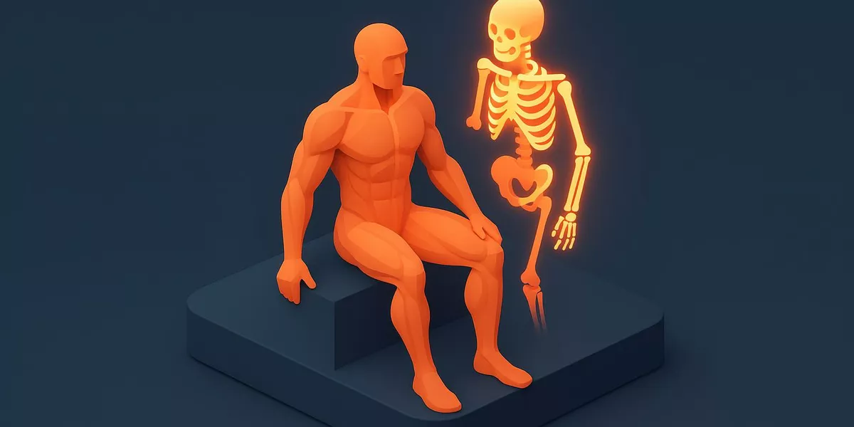Aktiver Bewegungsapparat - Anatomie / Muskeln - Illustration