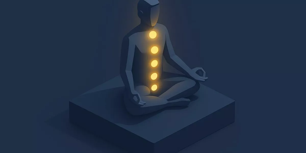 Bandha Energie Tor - Yoga Asanas - Illustration
